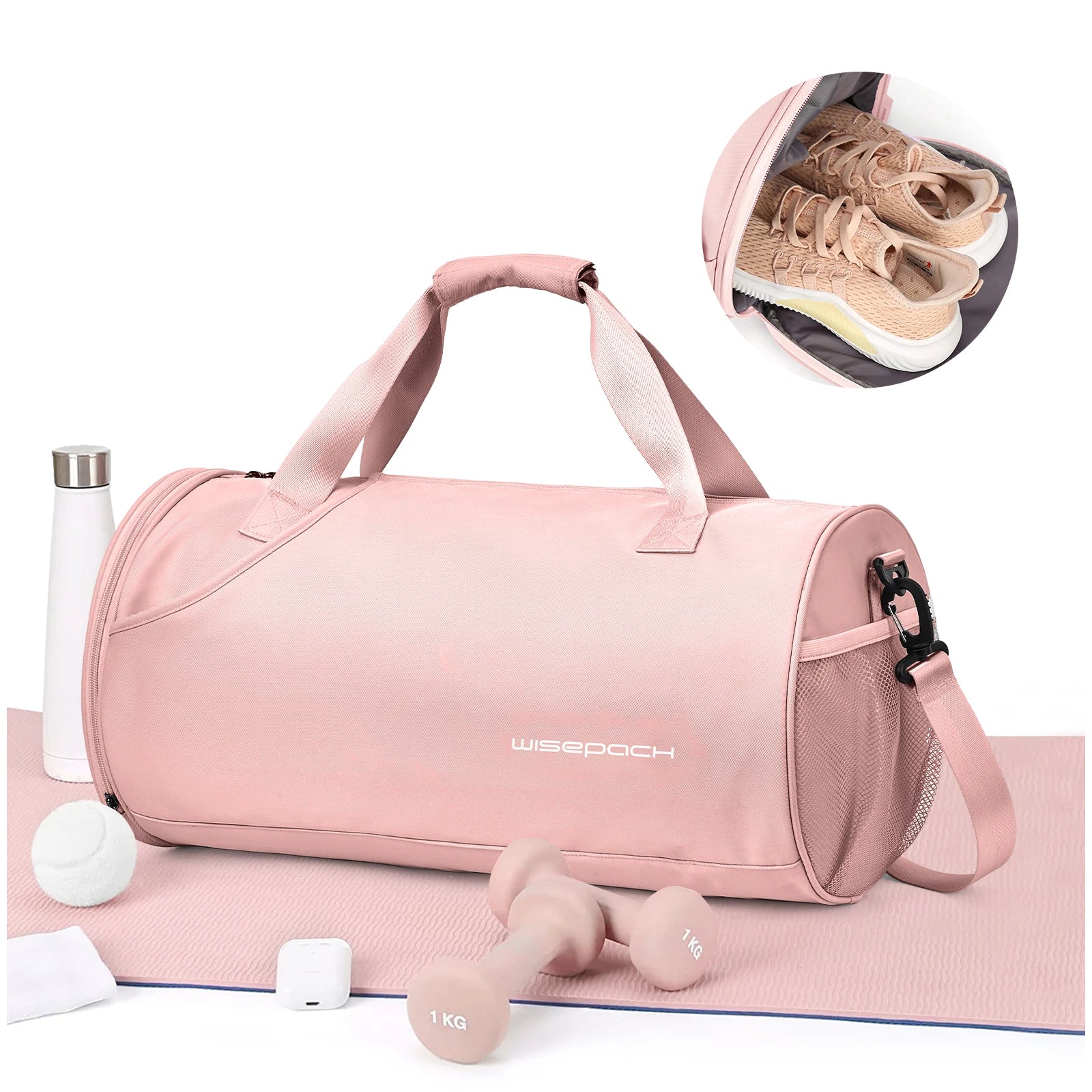 VGCUB Gym Duffel Bag — Waterproof Sports Bag with Shoe Compartment
