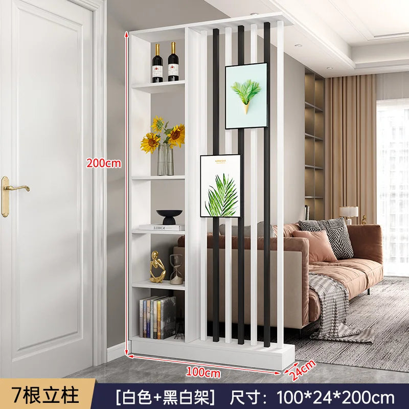 Modern Simple Room Divider — Elegant Wood Entrance Screen & Partition
