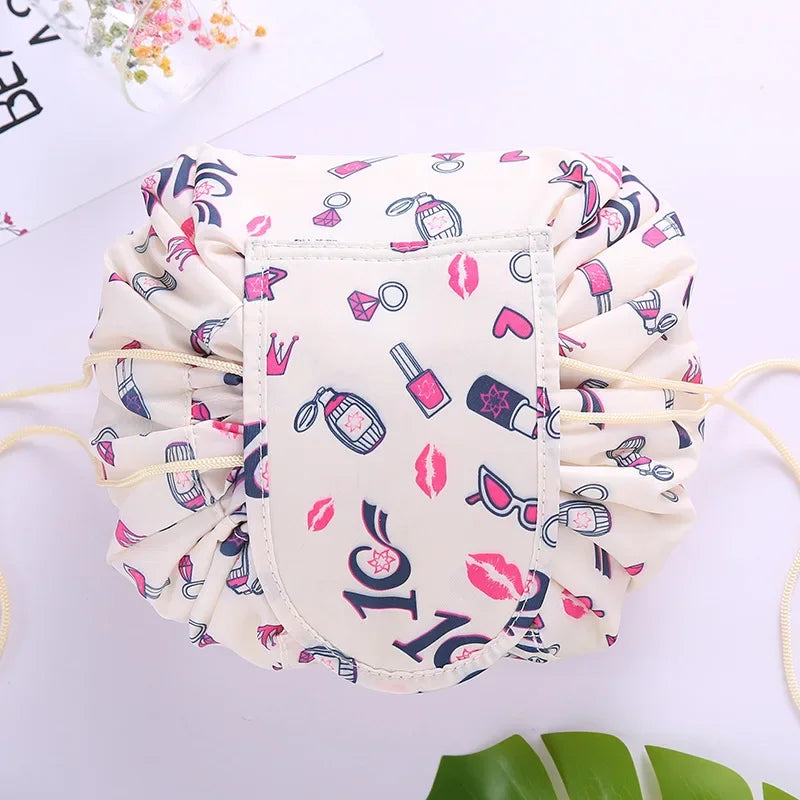 Drawstring Cosmetic Bag — Waterproof Travel Makeup Pouch & Organizer