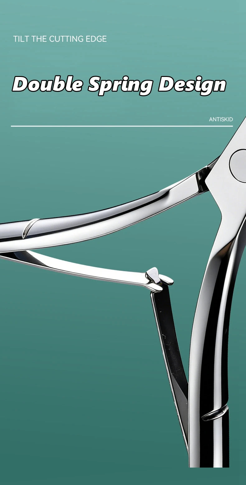 Stainless Steel Cuticle Nipper — Professional Manicure & Pedicure Trimmer