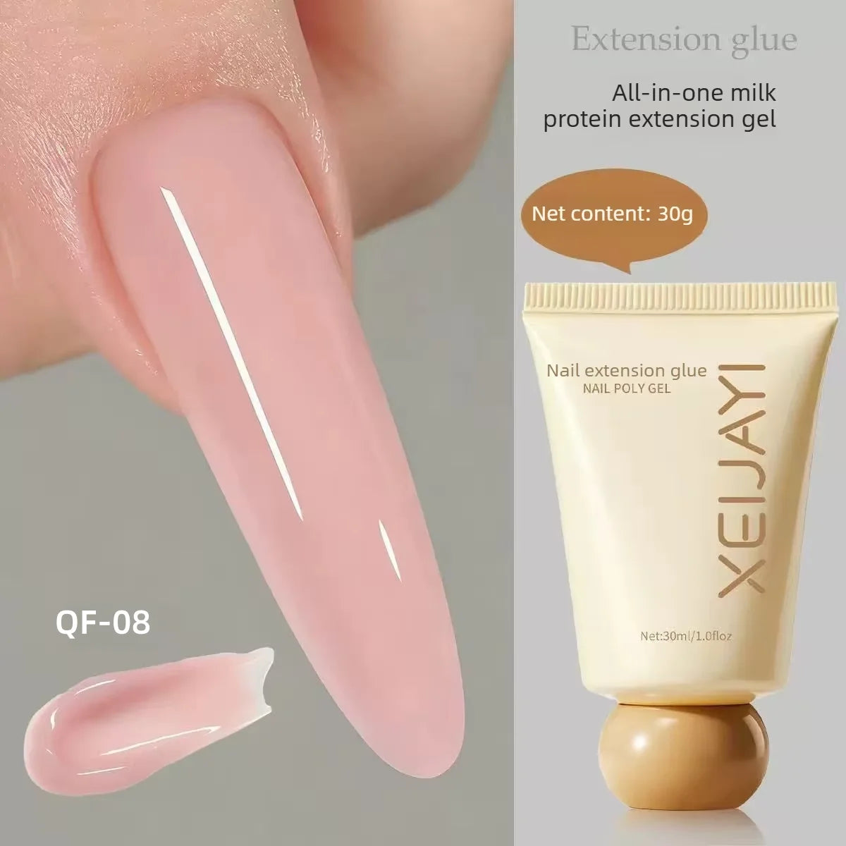 XEIJAYI Poly Gel Nail Extension Kit — Bubble-Free Builder Gel for Manicures