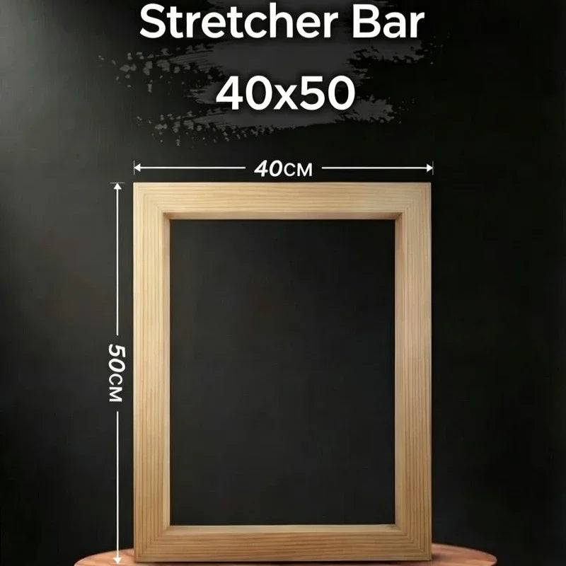 Detachable Wooden Canvas Stretcher Bars — Modular DIY Painting Frame