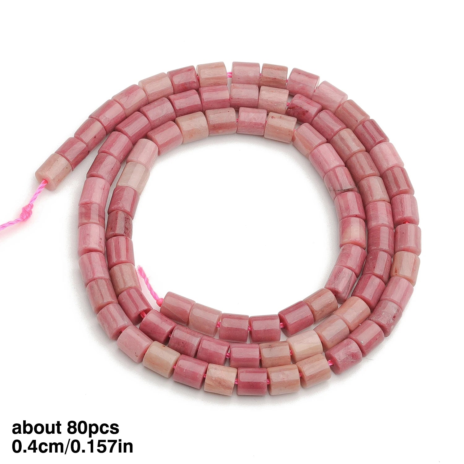 Natural Rhodonite Stone Beads — Multi-Shape Charms for DIY Jewelry Making