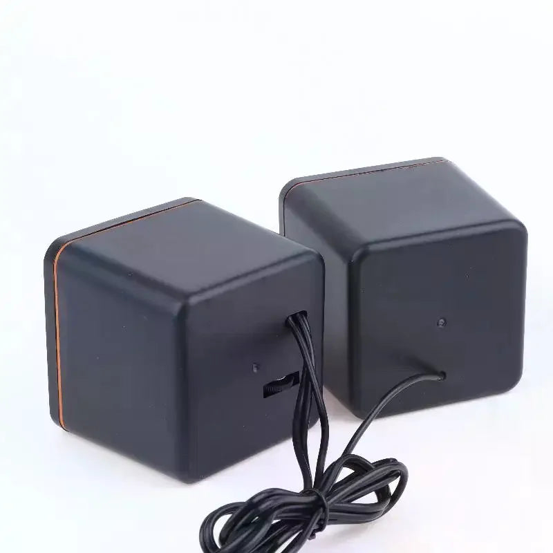 KOQZM USB Computer Speakers — Stereo LED Audio System with Built-in Microphone