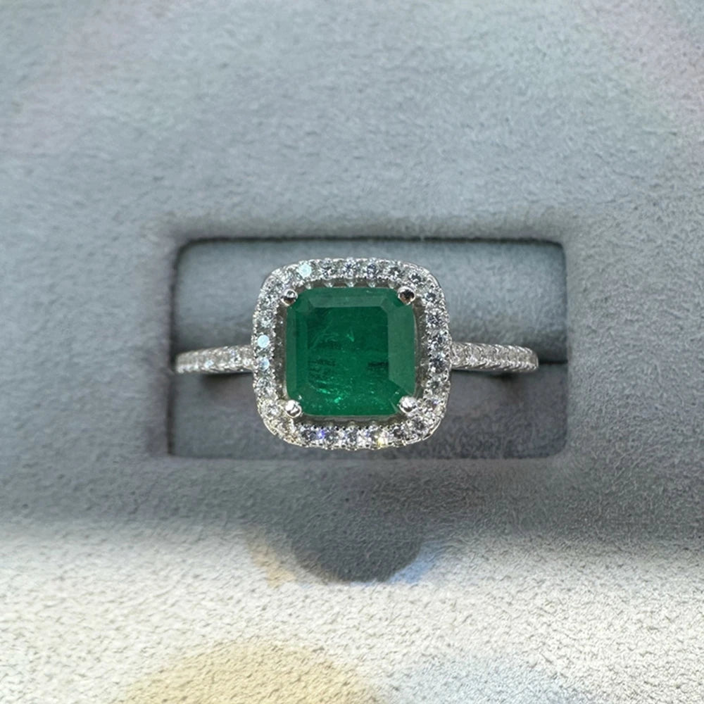 Wong Rain Emerald & Paraiba Tourmaline Ring — Vintage 925 Sterling Silver Jewelry