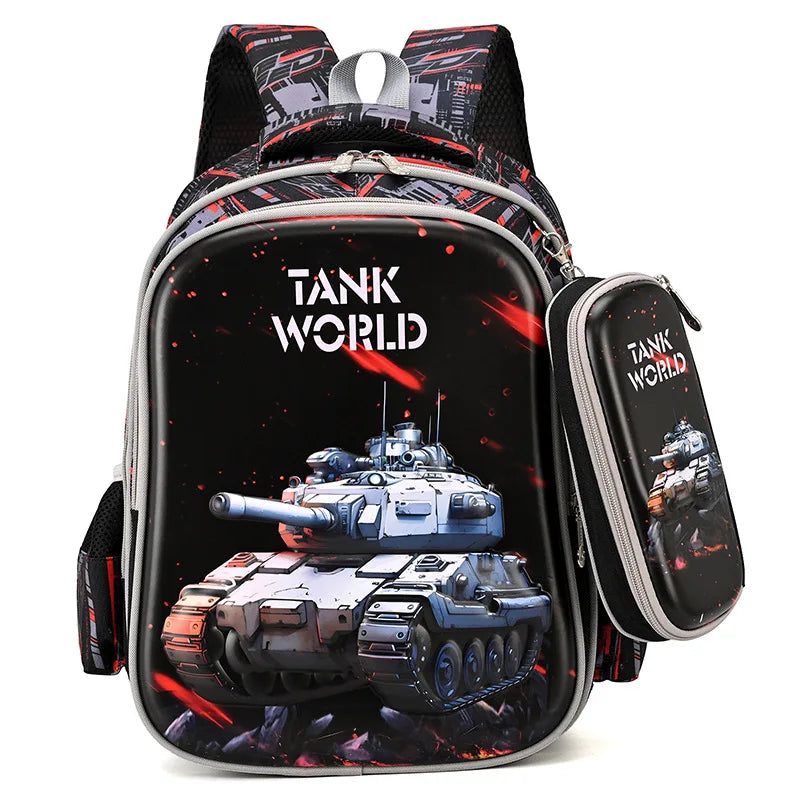 SOATIM Kids School Backpack — Waterproof Orthopedic Book Bag for Boys and Girls