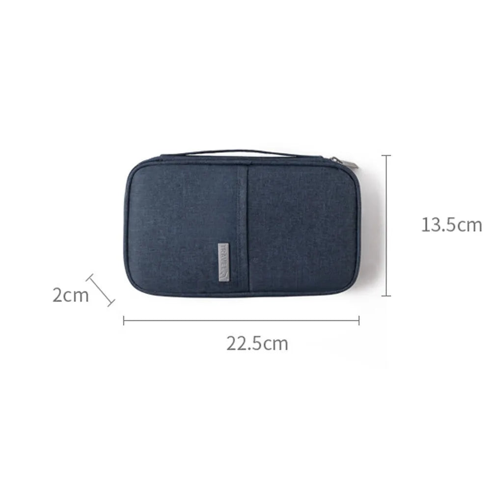 Portable Travel Passport Holder — Multi-Functional Document Organizer