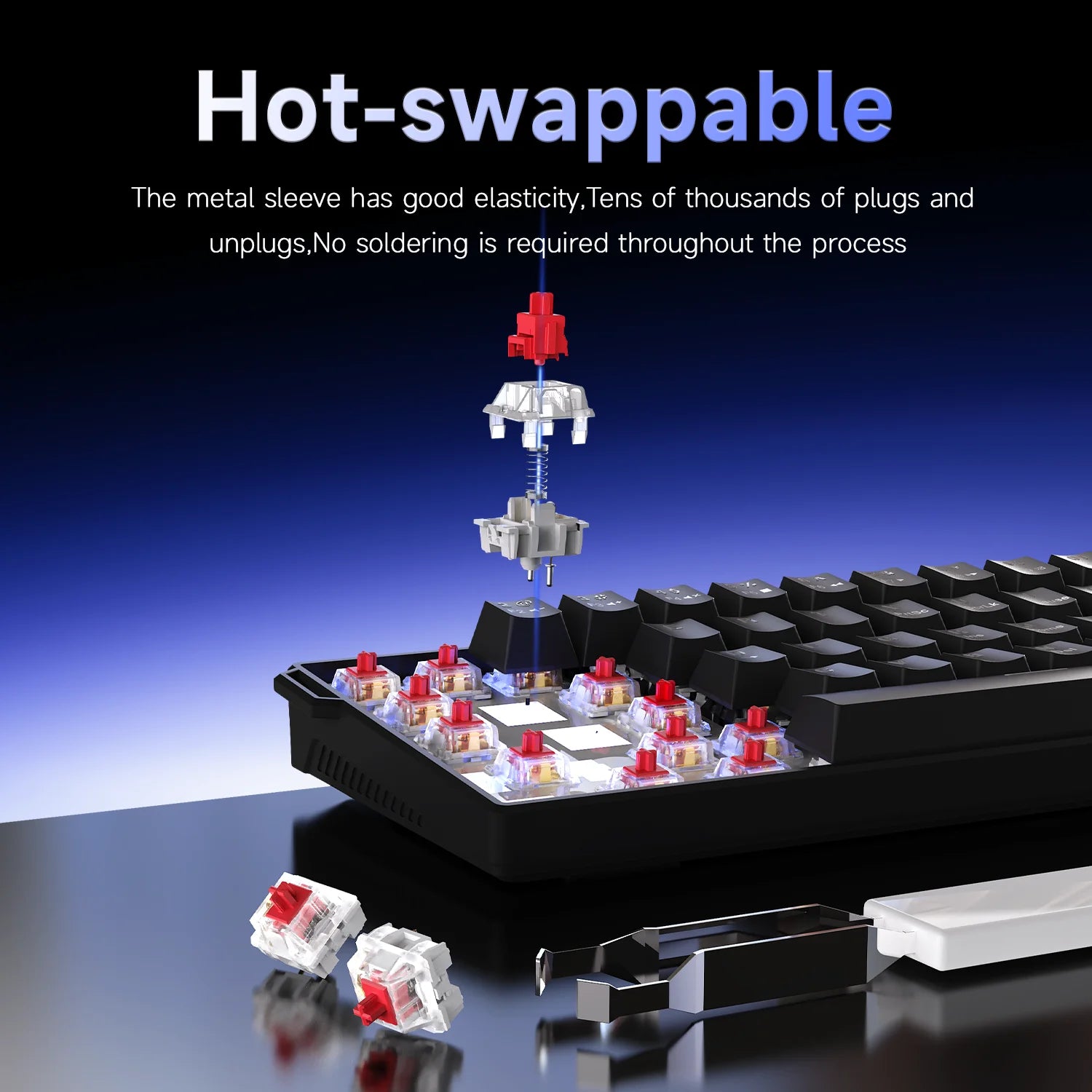 Ajazz NK61 Wired Mechanical Keyboard — Compact RGB Gaming Design
