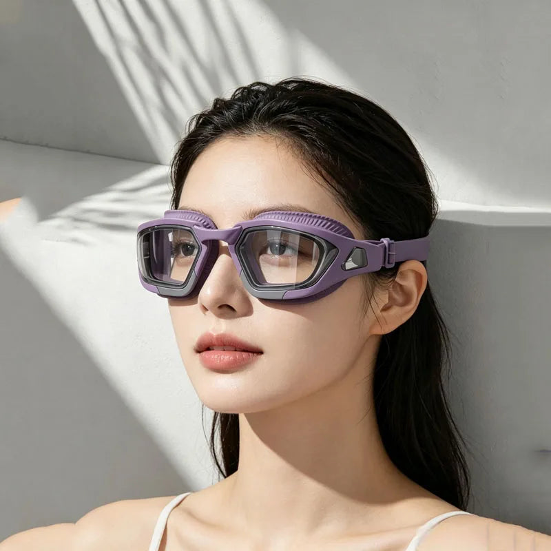 Professional Swimming Goggles Set — Anti-Fog High-Definition Eyewear