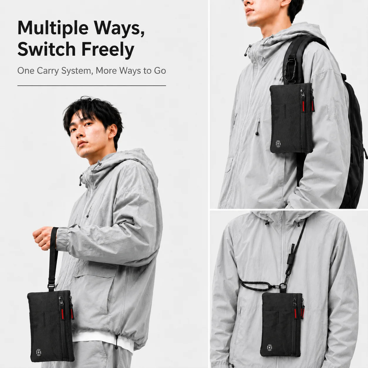 RFID Blocking Travel Wallet — Unisex Wrist Organizer & Clutch Bag