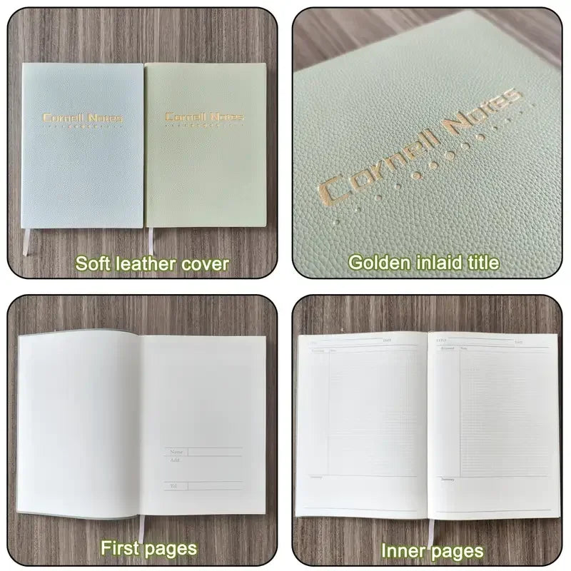 Cornell Method B5 Notebook — 200 Page High-Efficiency Study Journal