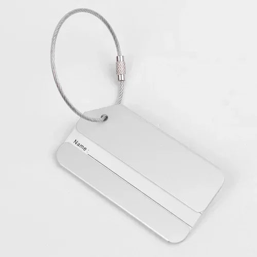eTya Aluminum Alloy Luggage Tag — Durable Suitcase ID Holder for Travel