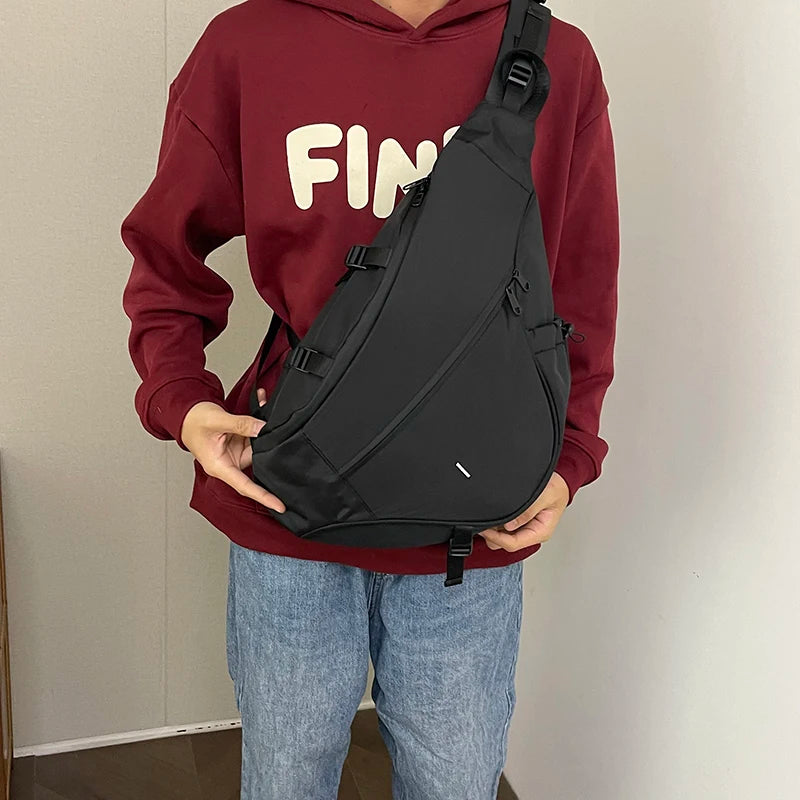 Large Capacity Nylon Sling Bag — Versatile Crossbody Shoulder Bag