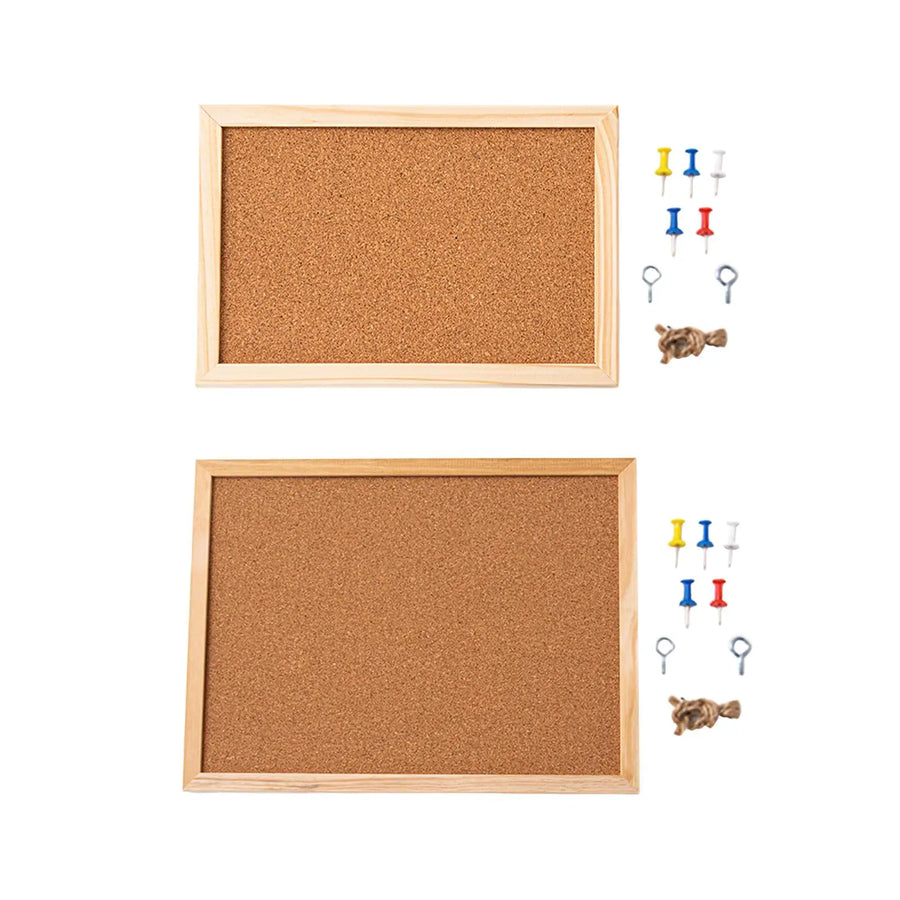 sharprepublic Cork Bulletin Board — Decorative Memo & Photo Display Board