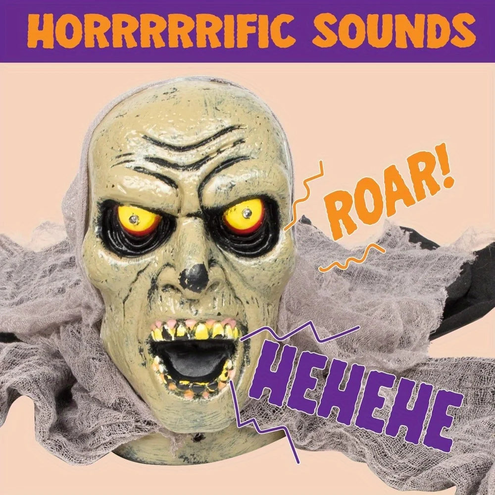 Joyfy Groundbreaker Zombie — Animated Halloween Decor with Sound and Flashing Eyes