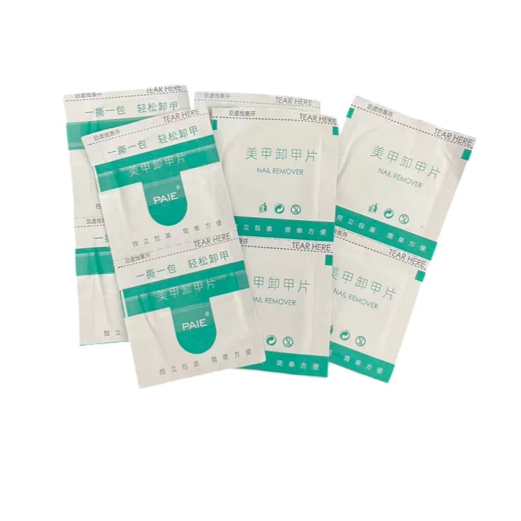 Disposable Gel Nail Polish Remover Wipes — Efficient Degreaser Tool