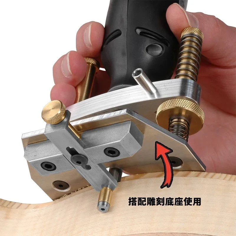 Acoustic Guitar Carving Base — Professional Sound Hole & Inlay Tool
