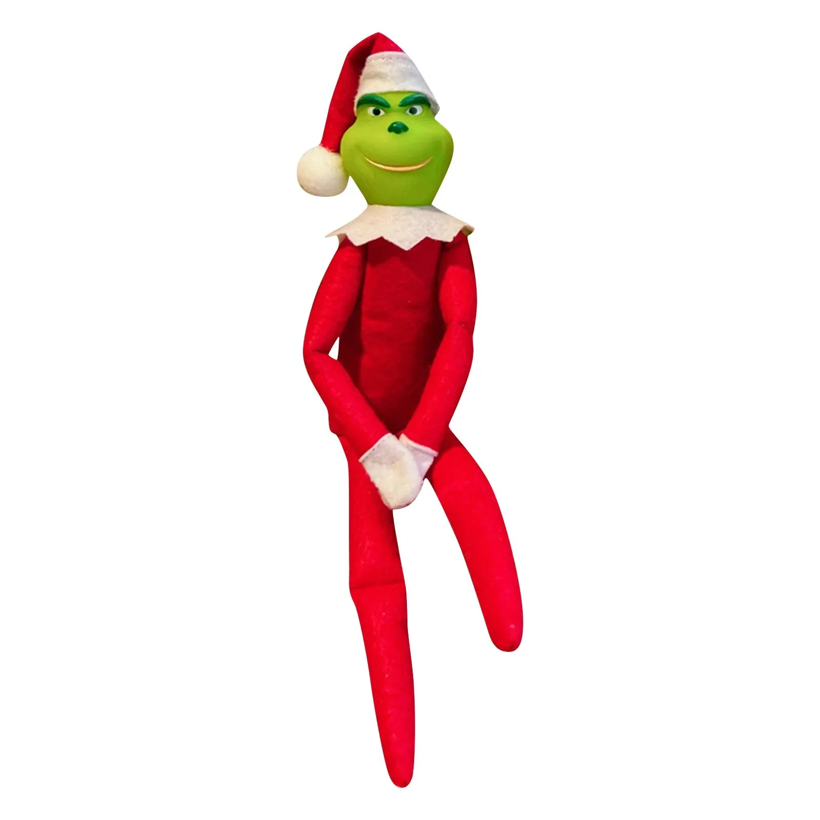 Christmas Elf Plush Figurine — Decorative Holiday Ornament & Stocking Stuffer