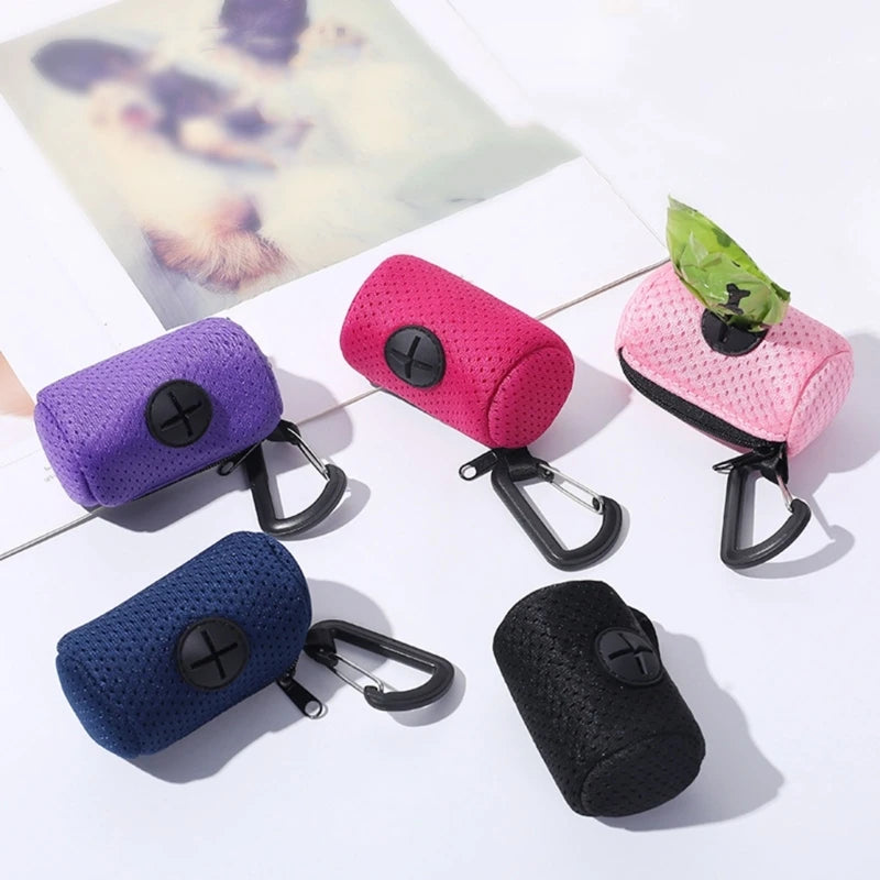 Pet Waste Bag Dispenser — Durable Mesh Poop Bag Holder for Walks