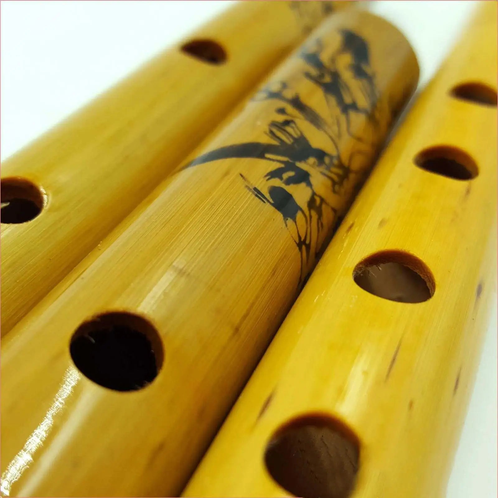 Traditional Bamboo Vertical Flute — Professional 9-Hole Woodwind Instrument