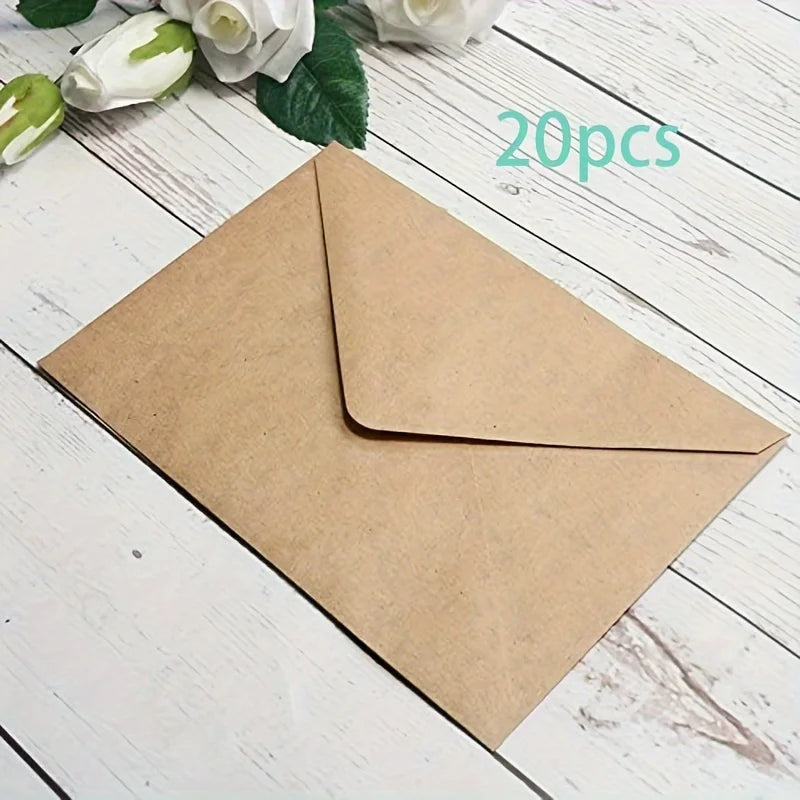 Premium Kraft Paper Envelopes — Versatile Stationery for DIY Cards & Invitations