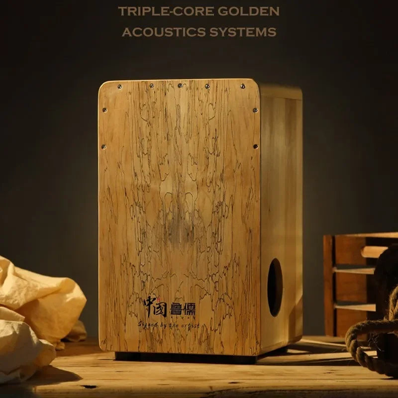 GIOIO Solid Wood Cajon Box Drum — Professional Percussion Instrument