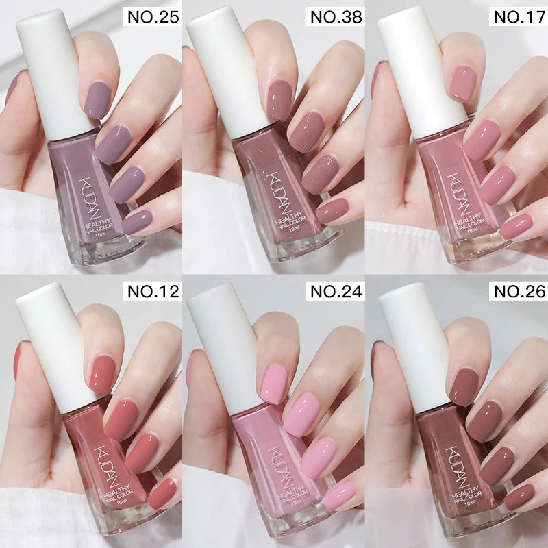 Four Lily Quick Drying Nail Polish — Water-Based Long Lasting Formula, 6-Piece Set