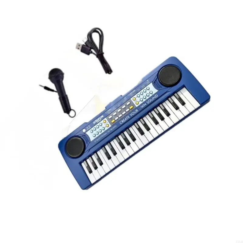 Foldable Kids Musical Keyboard — Portable Piano Toy with Microphone