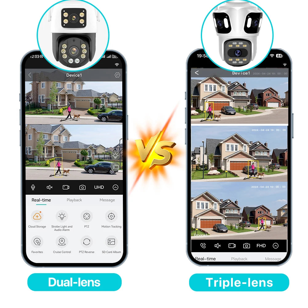 UDECER PTZ IP Security Camera — Outdoor WiFi Surveillance with Auto Tracking