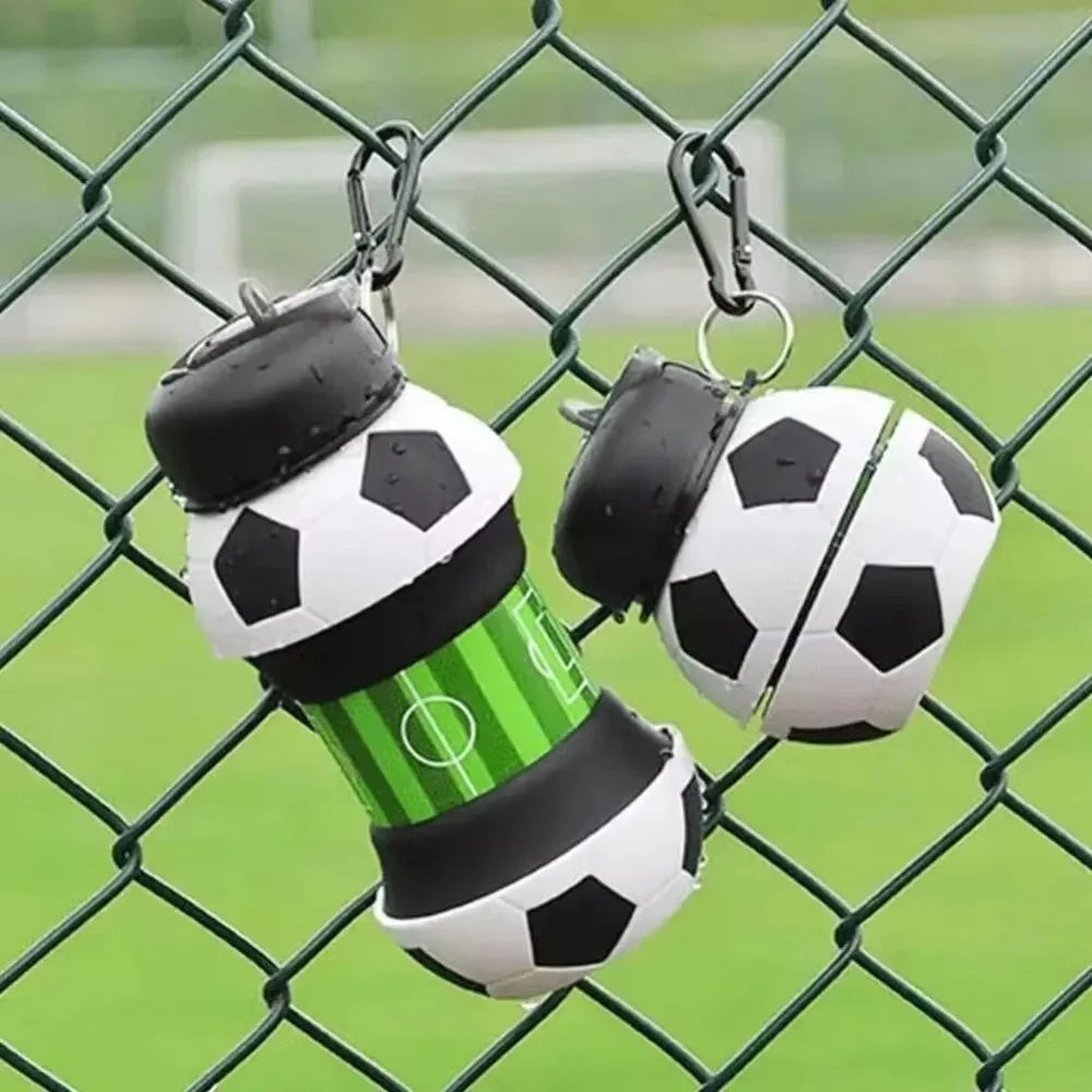 Collapsible Silicone Water Bottle — Leakproof Foldable Sports Cup