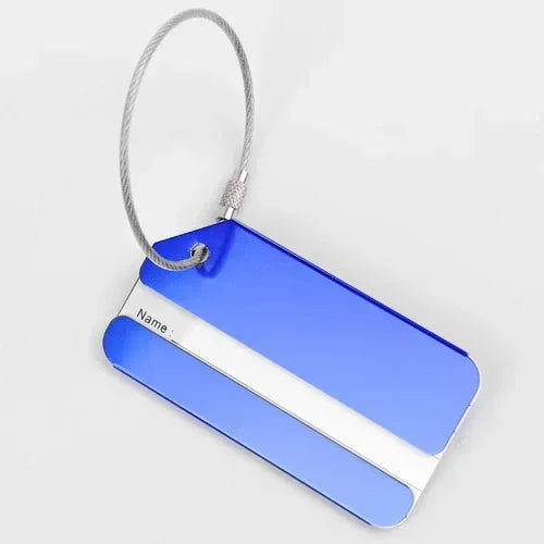 eTya Aluminum Alloy Luggage Tag — Durable Suitcase ID Holder for Travel
