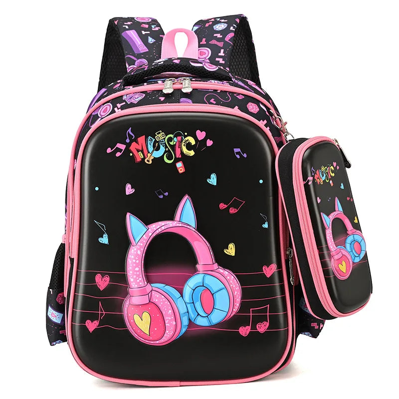 SOATIM Kids School Backpack — Waterproof Orthopedic Book Bag for Boys and Girls