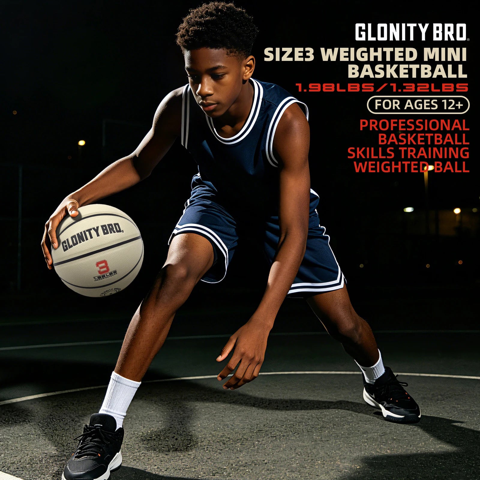 Glonity Bro Weighted Training Basketball — Skill Improvement Ball