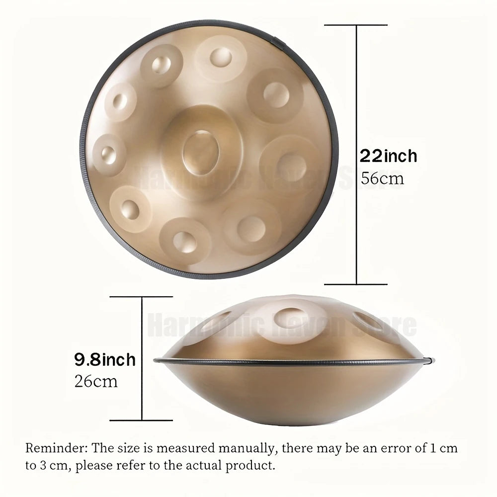 Astra Sound E Amara Handpan Drum — 20 Tone Stainless Steel Percussion