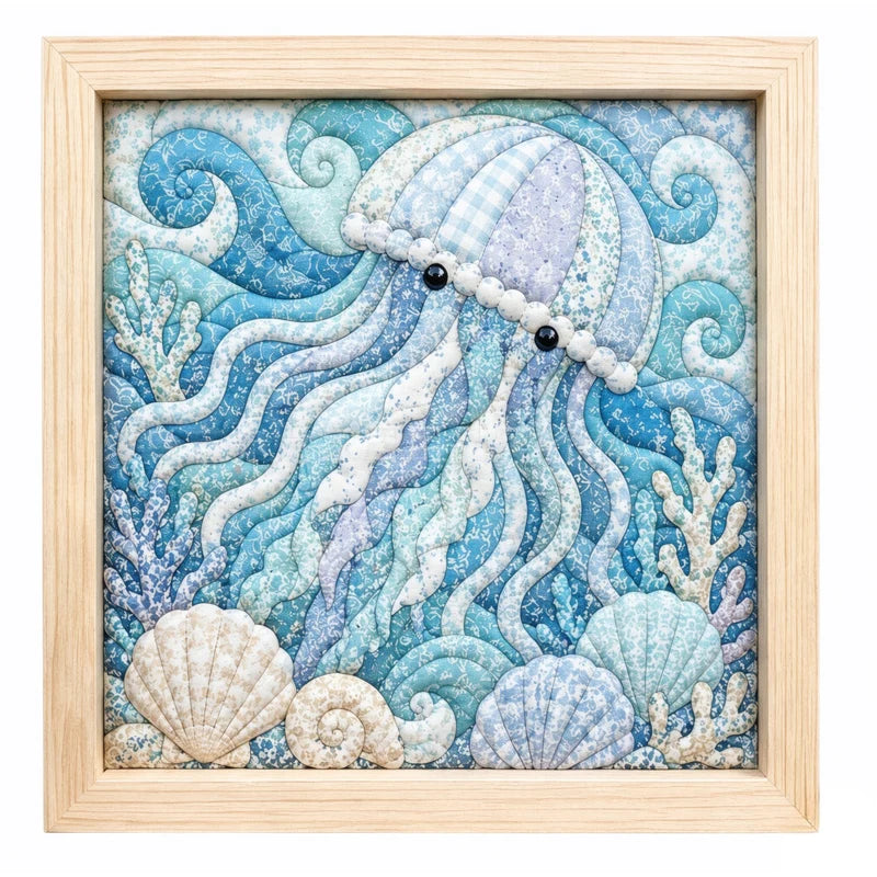 DIY No-Sew Fabric Art Kit — Patchwork Handcraft Set for Home Decor