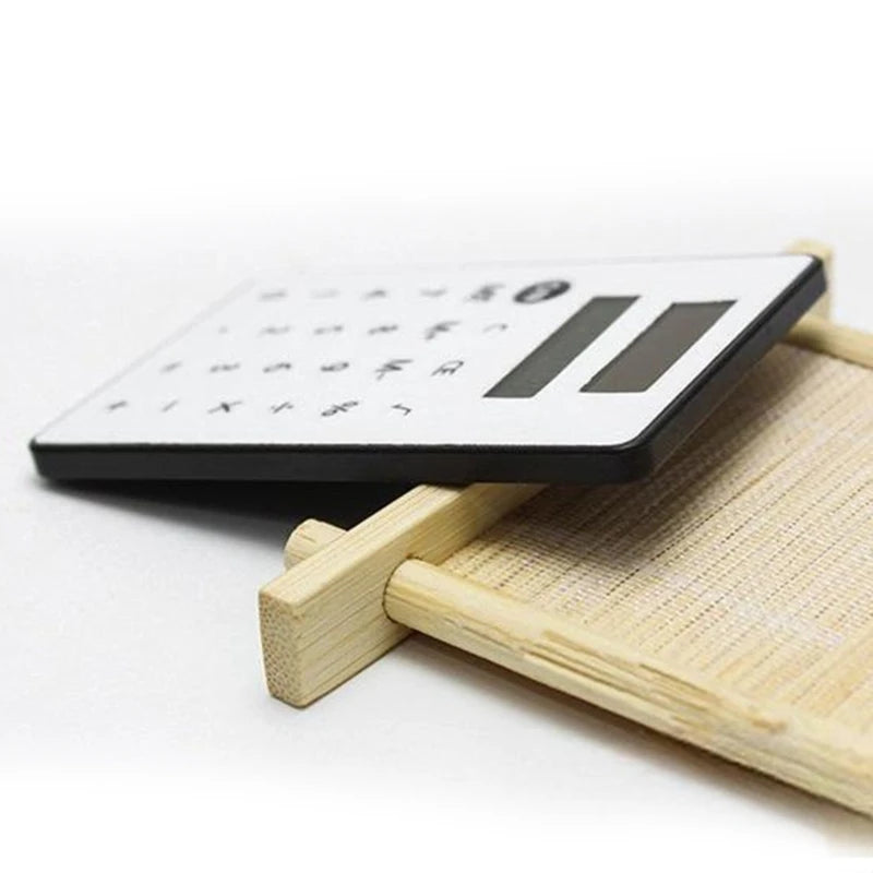 8-Digit Solar Powered Calculator — Quiet Operation & Portable Design