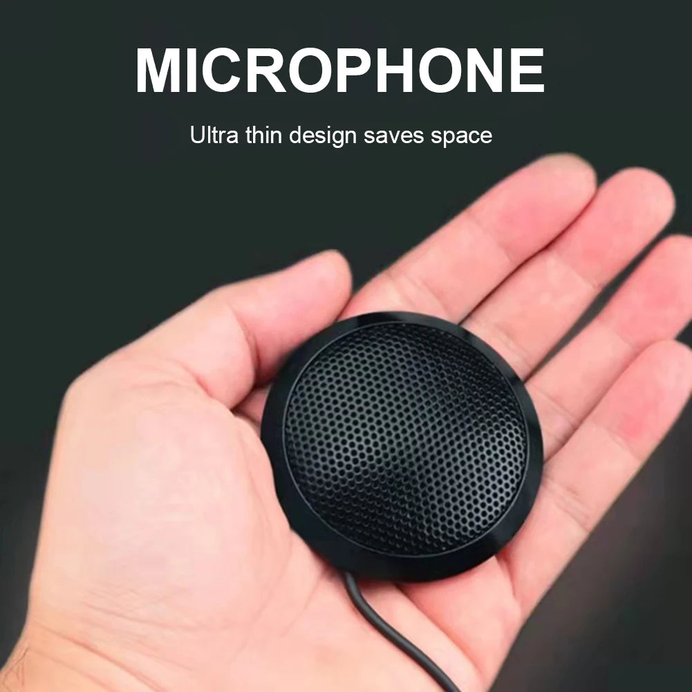 Omnidirectional Desktop Conference Microphone — Plug & Play 360° Audio Capture