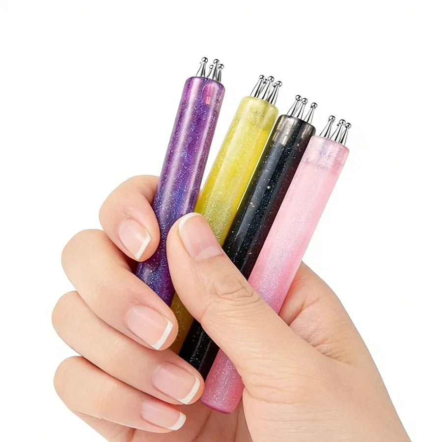 Art lalic 5-Dot Nail Art Tool — Precision Flower Design & Rhinestone Picker