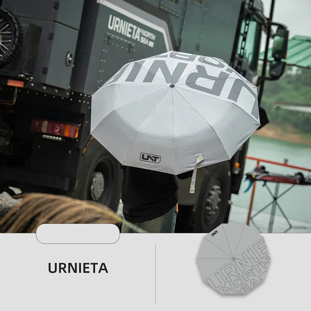 Tactical Automatic Folding Umbrella — UV Protection & Heavy Duty Design