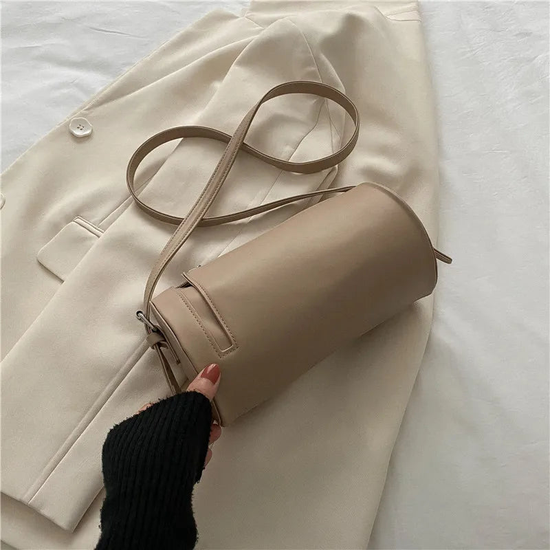 Women's Round Crossbody Bag — Elegant Single Shoulder Purse