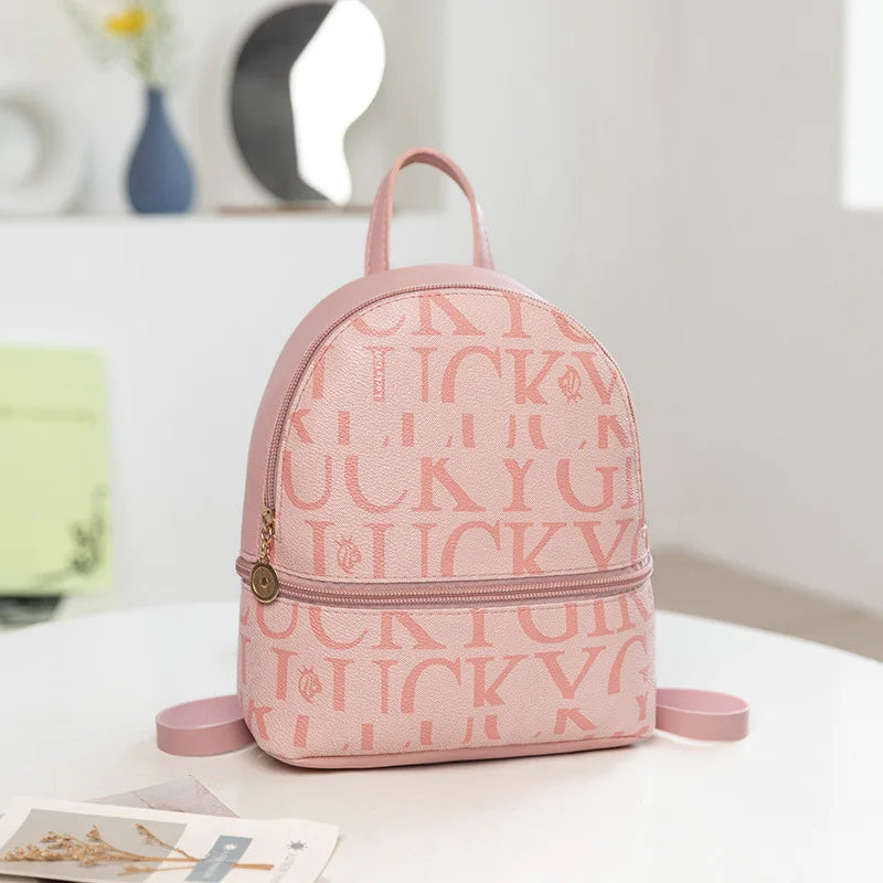 Retro Mini Backpack — Stylish PU Leather Crossbody Purse for Women
