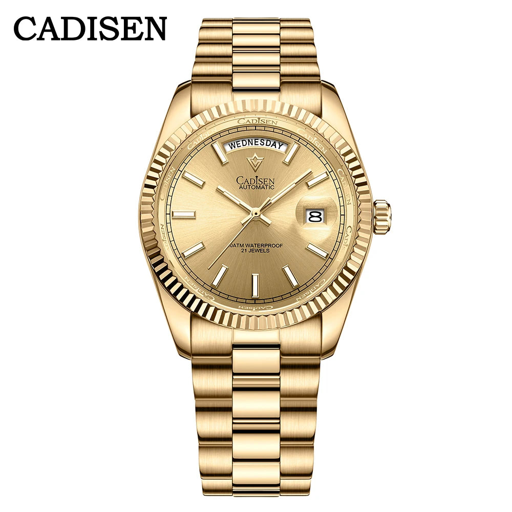 Cadisen DD40 Luxury Automatic Watch — Mechanical Sapphire Glass Wristwatch