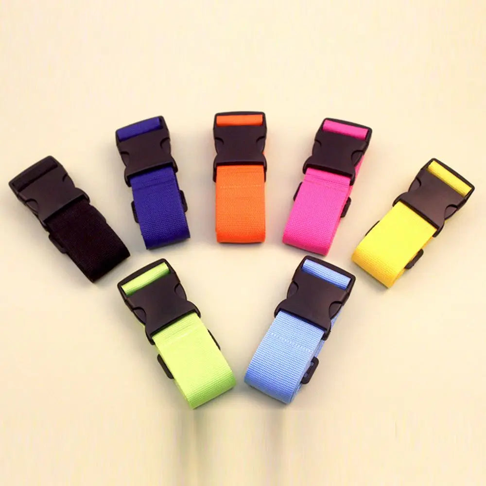 Adjustable Luggage Safety Strap — Secure Suitcase Buckle Belt