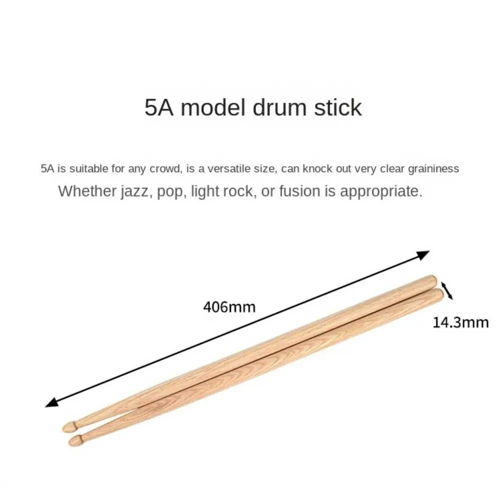 Professional Wood Drum Sticks — Durable Oak, Walnut, or Maple Instrument Accessories