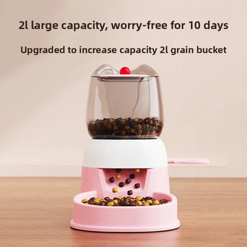 Automatic Pet Food Dispenser — Large Capacity Foot Pedal Feeder