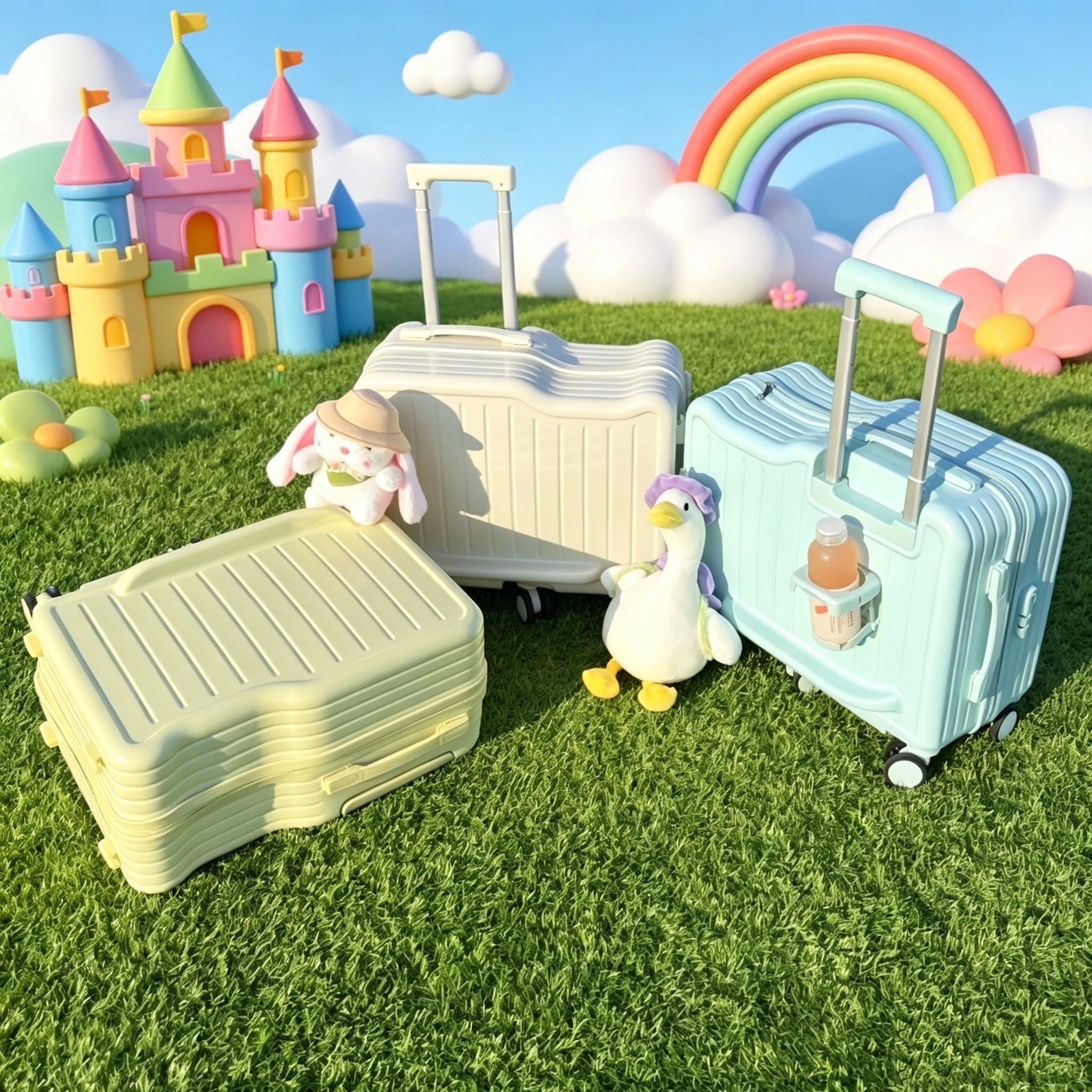 Children's Travel Suitcase — Durable Luggage with Password Lock