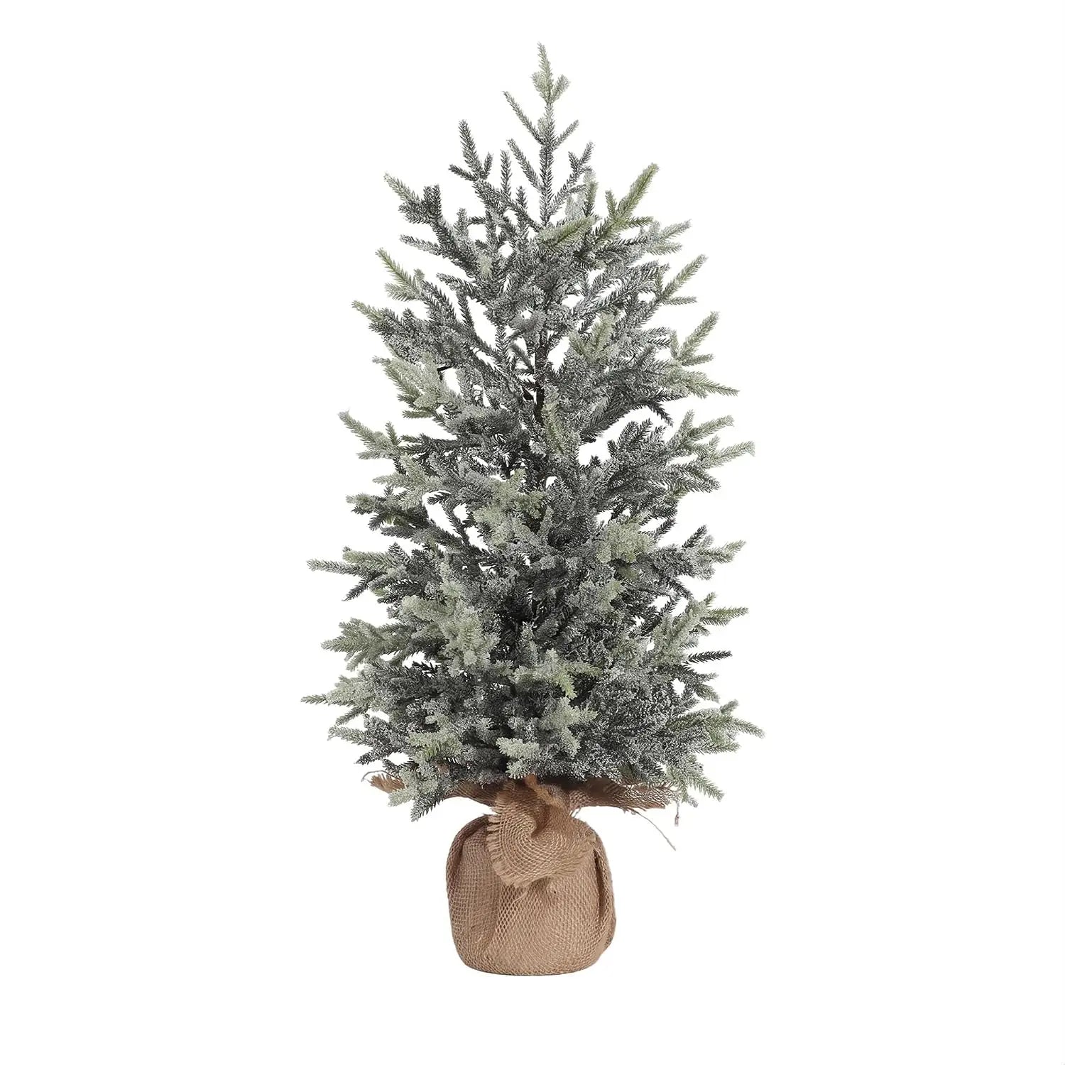 Garvee Mini Snow Flocked Christmas Tree — Compact Tabletop Holiday Decor