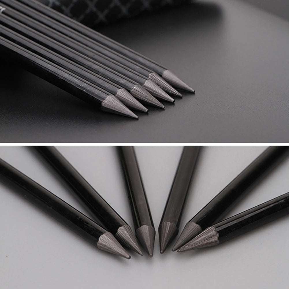 Woodless Charcoal Pencil Set — Professional Carbon Sketching Tools