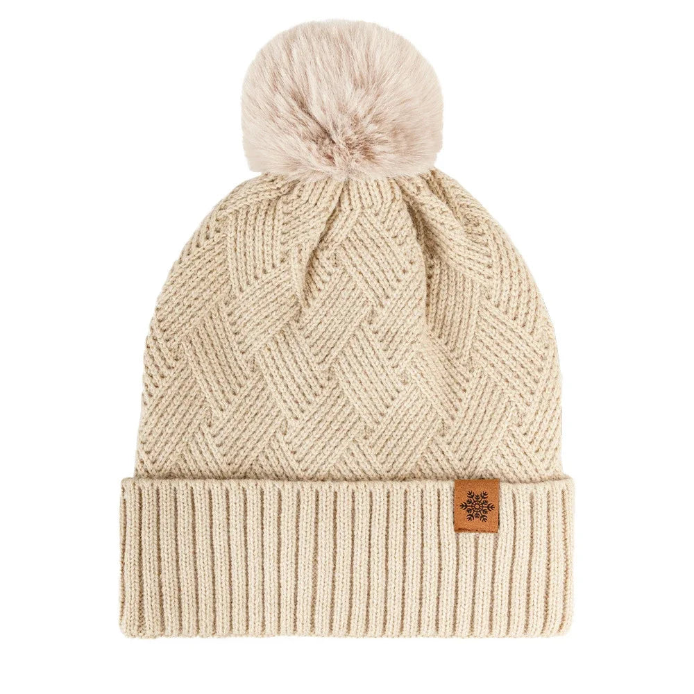 Winter Thermal Accessory Set — Knit Beanie, Scarf & Touchscreen Gloves