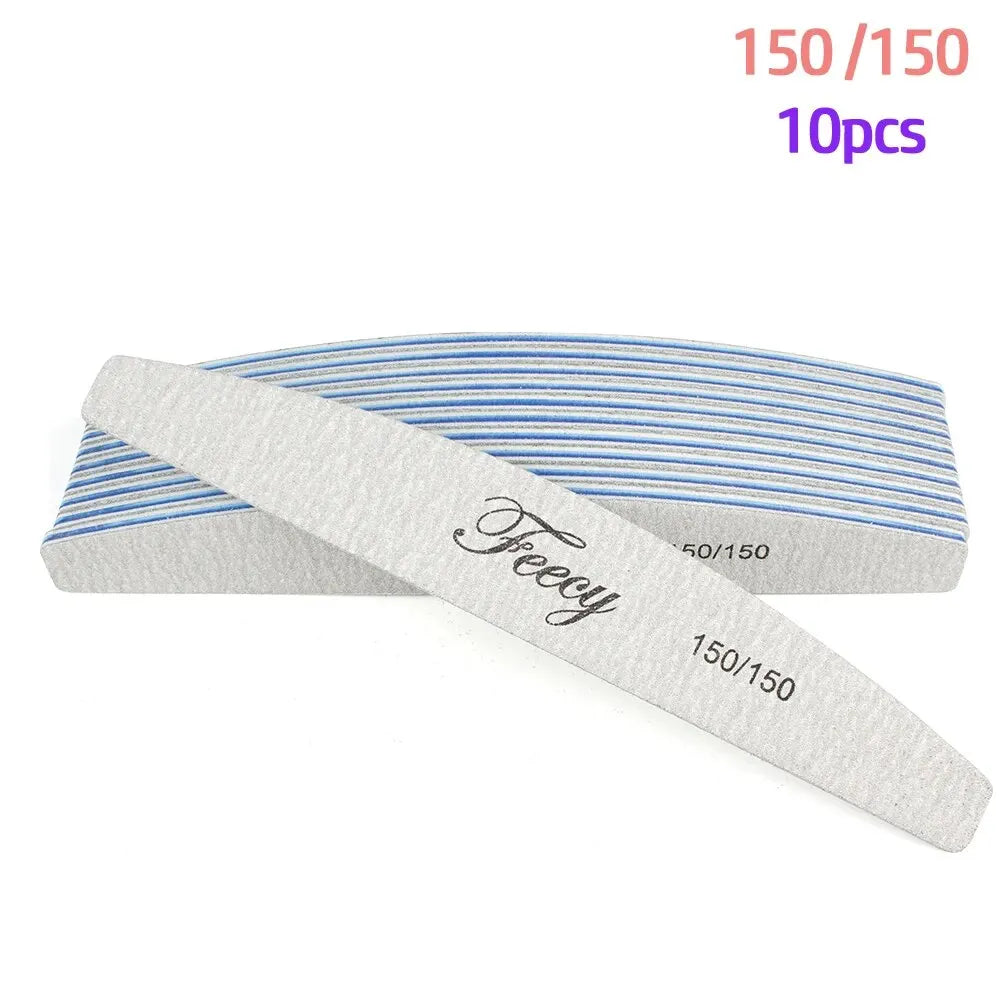 FIIBUU Professional Nail File Buffer Set — Double-Sided Grit Manicure Tools